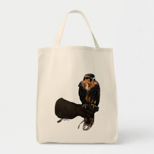 Aplomado Falcon on Glove Tote Bag