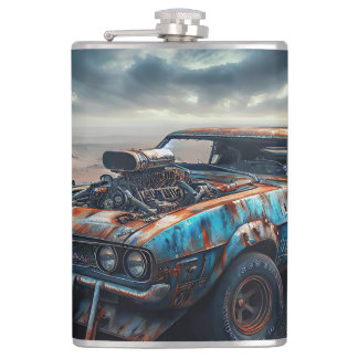 Apocalypse Classic Chevy Camaro Hip Flask
