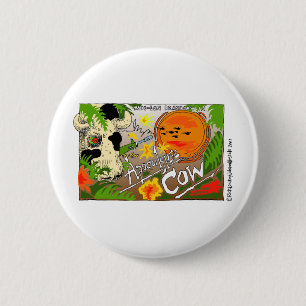 Apocalypse Cow Funny Gifts Tees Cards Etc. 6 Cm Round Badge