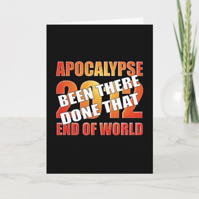 Apocalypse Survivor (New Year Card) Holiday Card (Front)