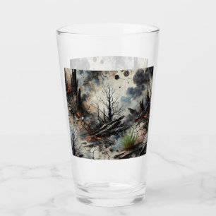 Apocalyptic Art Glass Cup