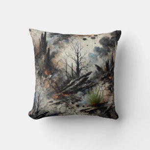 Apocalyptic Art Throw Pillow