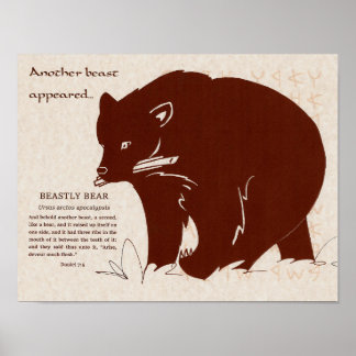 Apocalyptic Beasts: Beastly Bear Poster