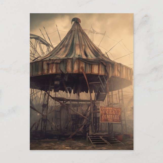  apocalyptic circus horror postcard (Front)