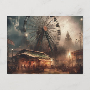 apocalyptic circus postcard