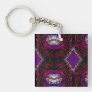  Apocalyptic Red Moon Key Ring