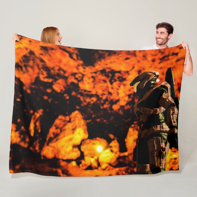 APOCALYPTIC ROBOT FLEECE BLANKET (In Situ)