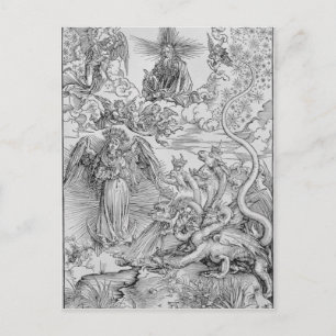 Apocalyptical scene postcard