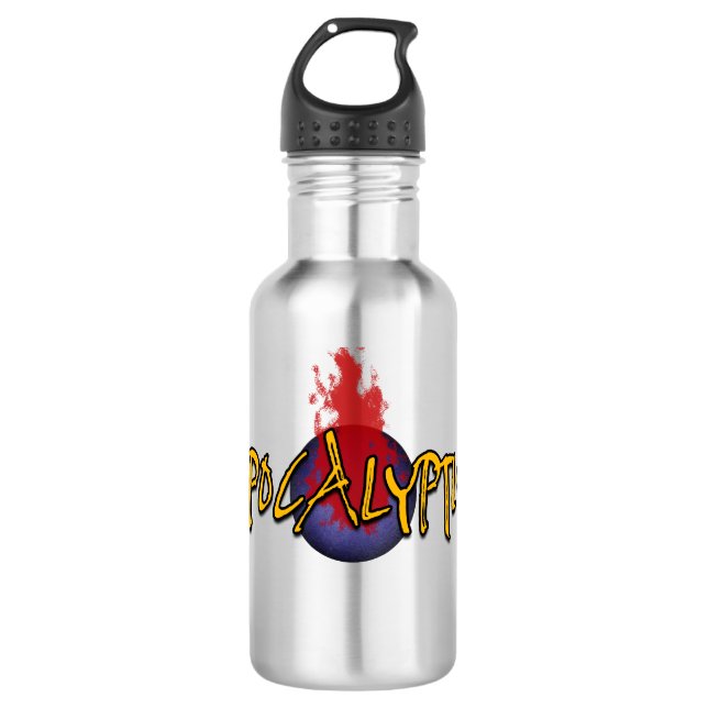 Apocalyptish Stainless Steel Water Bottle (Front)