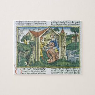 Apocrypha: Tobit is blinded by sparrow's droppings Jigsaw Puzzle