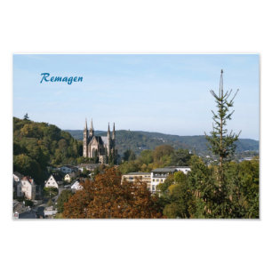 Apollinaris church in Remagen, Germany Photo Print
