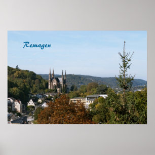 Apollinaris church in Remagen, Germany Poster