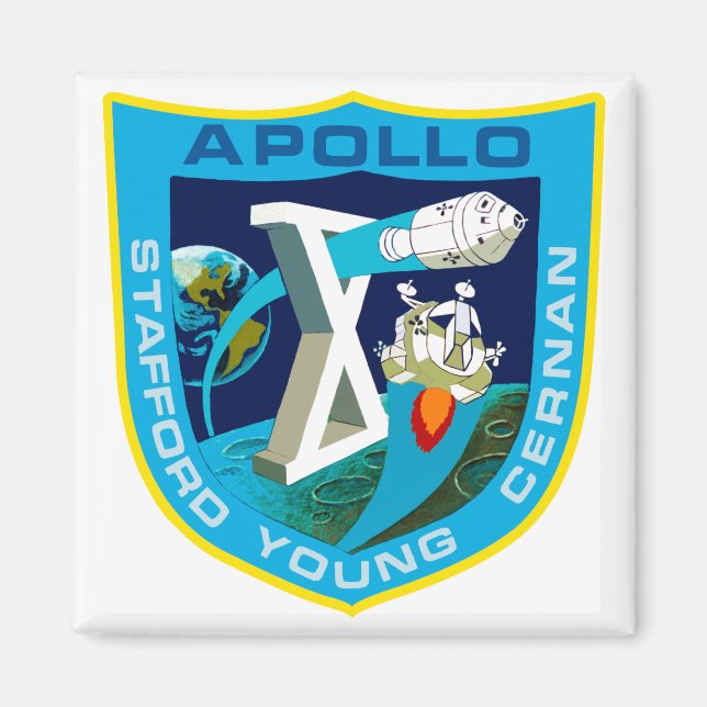 Apollo 10:  To The Moon Again! Magnet (Front)