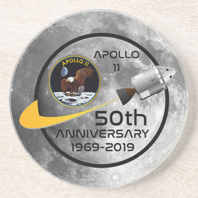 Apollo 11 50th Anniversary Coaster (Front)