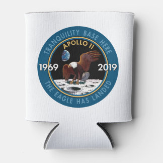 Apollo 11 50th Anniversary Mission Patch Insignia Can Cooler