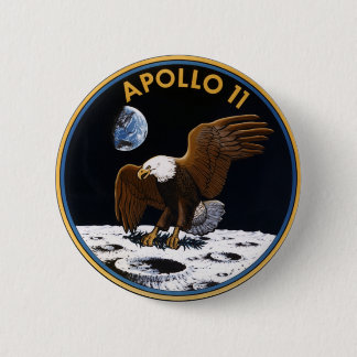 Apollo 11 6 cm round badge