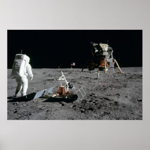 Apollo 11 Astronaut & Lunar Module "Eagle" Poster