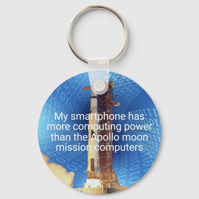 Apollo 11 Computing Power Key Ring (Front)