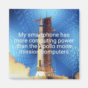 Apollo 11 Computing Power Magnet