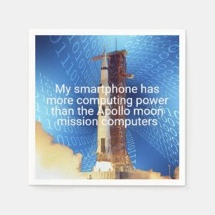 Apollo 11 Computing Power Napkin