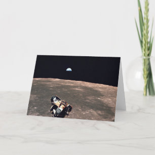 Apollo 11 Earth View as the Lunar Module Eagle Lea Card
