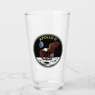 Apollo 11 insignia glass