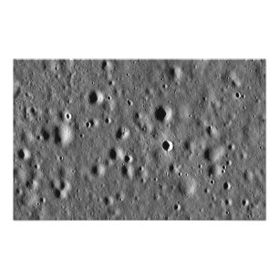 Apollo 11 landing site photo print