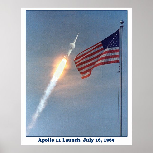 Apollo 11 Launch to the Moon, July 16, 1969 Poster (Front)