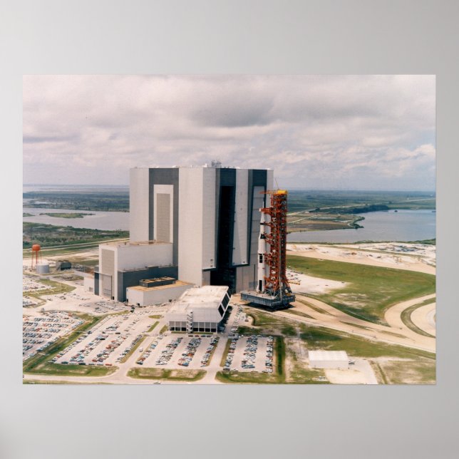 Apollo 11 Leaving the Vehicle Assembly Building Poster (Front)