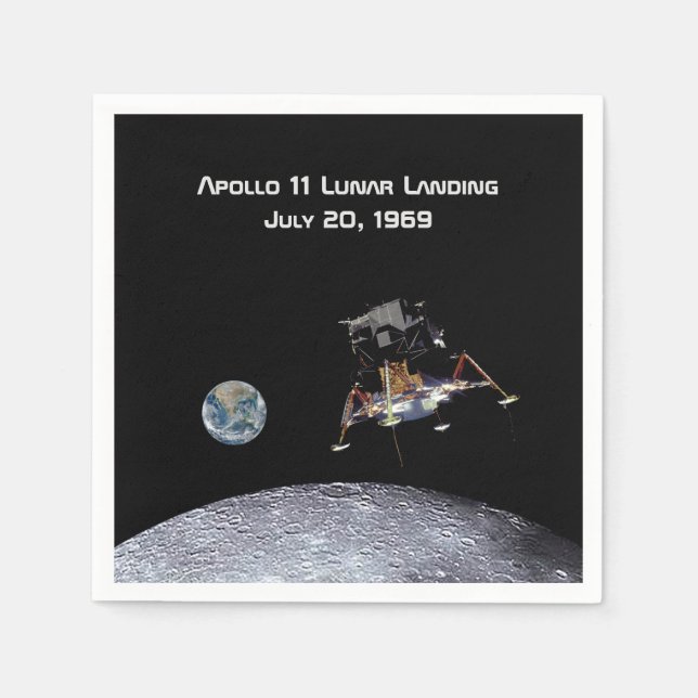 Apollo 11 Lunar Landing Napkin (Front)