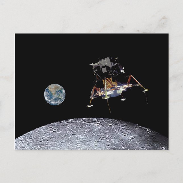 Apollo 11 Lunar Landing Postcard (Front)