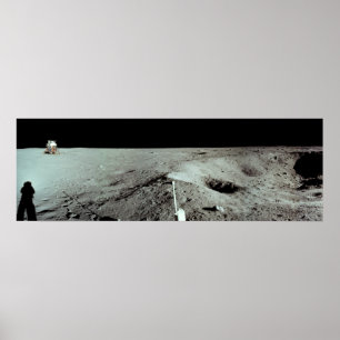 Apollo 11 Lunar Landing Site Poster