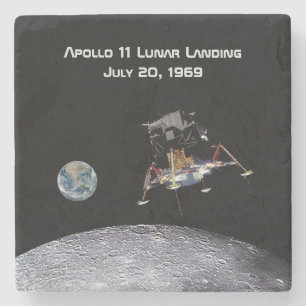 Apollo 11 Lunar Landing Stone Coaster