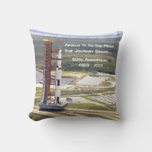 Apollo 11 Mission to the Moon Anniversary Cushion