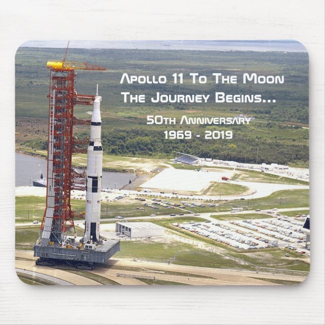 Apollo 11 Mission to the Moon Anniversary Mouse Pad (Front)