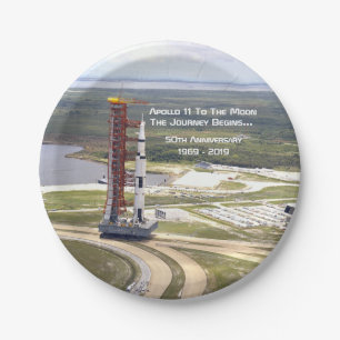 Apollo 11 Mission to the Moon Anniversary Paper Plate