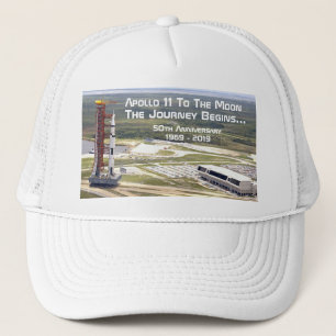 Apollo 11 Mission to the Moon Anniversary Trucker Hat