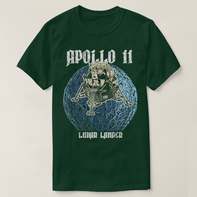 Apollo 11 Moon Lander 8 T-Shirt (Design Front)