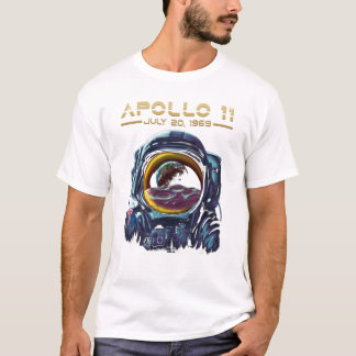 Apollo 11 NASA Space Astronaut Design T-Shirt