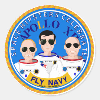 Apollo 12 50th anniversary stickers