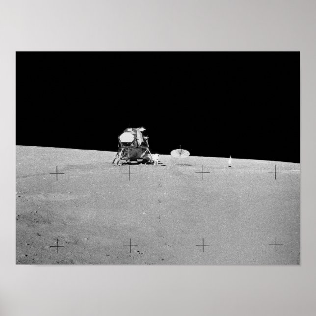 Apollo 12 Lunar Landing Site Poster (Front)