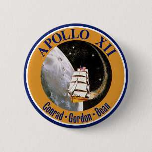 Apollo 12 Mission Patch Logo 6 Cm Round Badge