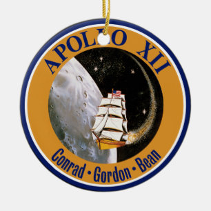 Apollo 12 Mission Patch Logo Ceramic Ornament