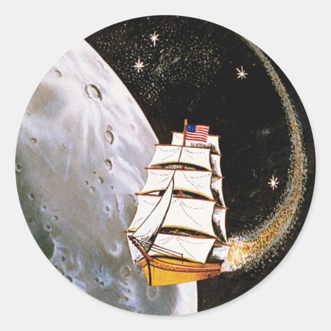 Apollo 12 Mission Patch Logo Classic Round Sticker (Front)