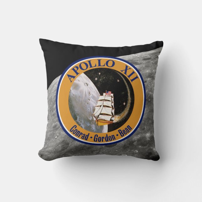 Apollo 12 Mission Patch Logo Cushion (Front)