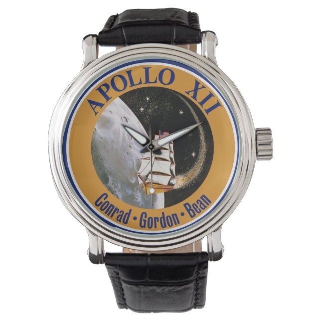Apollo 12 Mission Patch Logo Watch (Front)