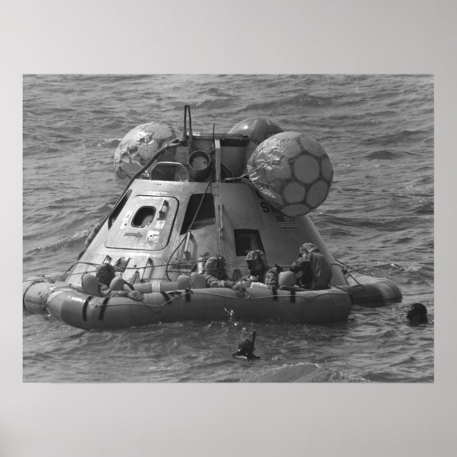 Apollo 12 Splashdown & Recovery Poster (Front)