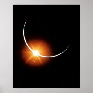 Apollo 12 View of Solar Eclipse Poster