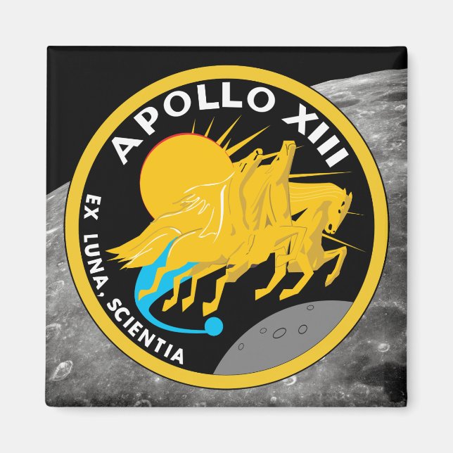 Apollo 13 NASA Mission Patch Logo Magnet (Front)