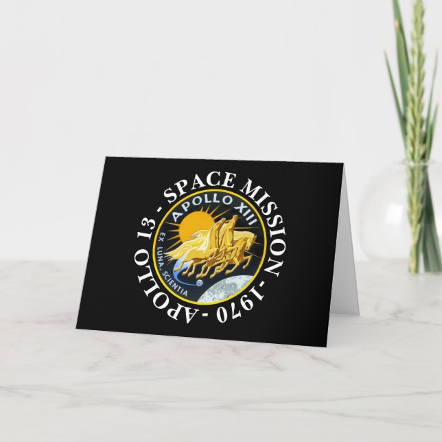 Apollo 13 Space Mission 1970 Insignia Card (Front)